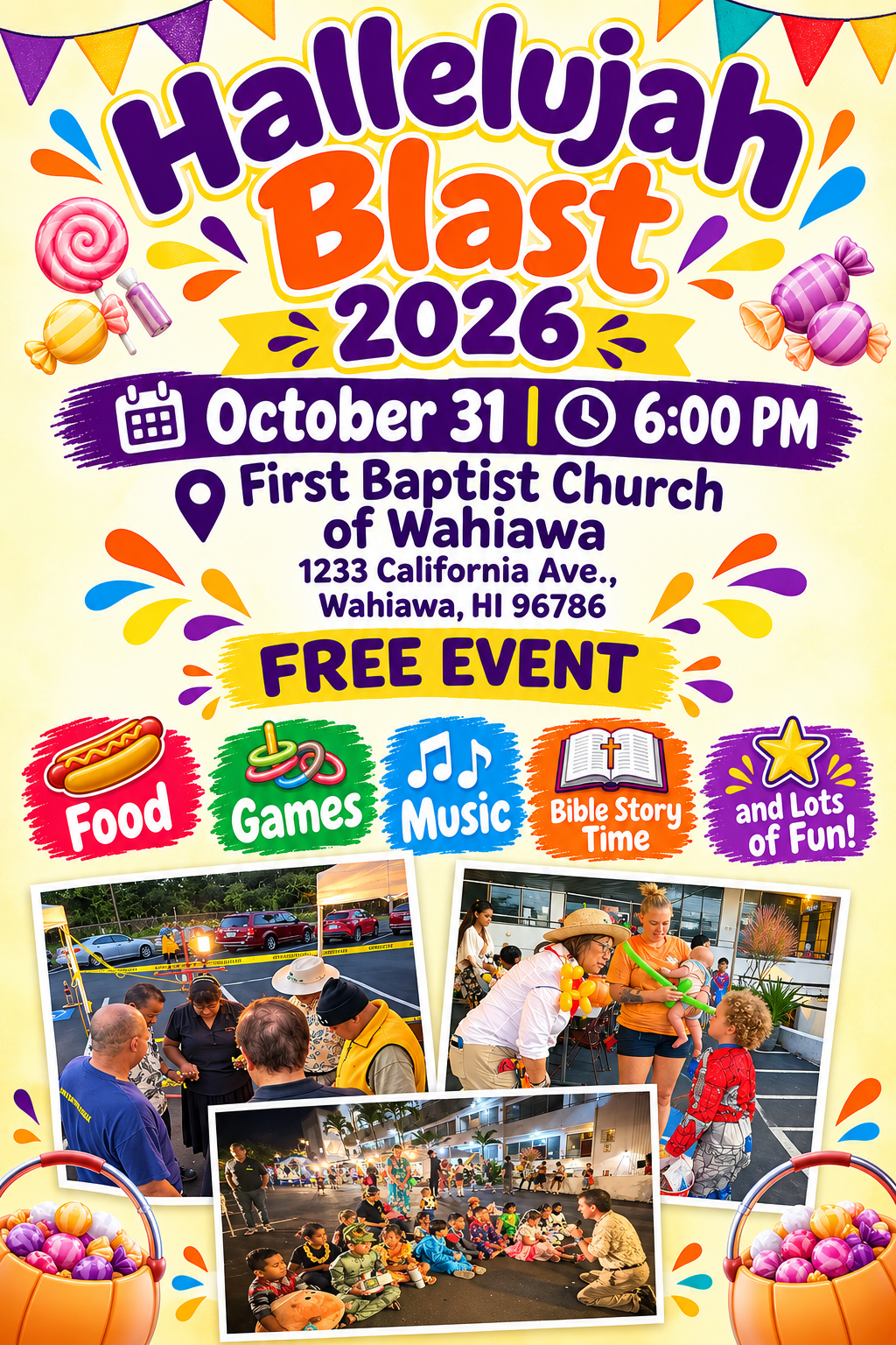 Hallelujah Blast 2026 flyer